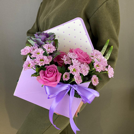 Букет цветов Цветочный комплимент - Фото 2