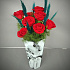 Красные розы в стильной коробочке - Фото 1