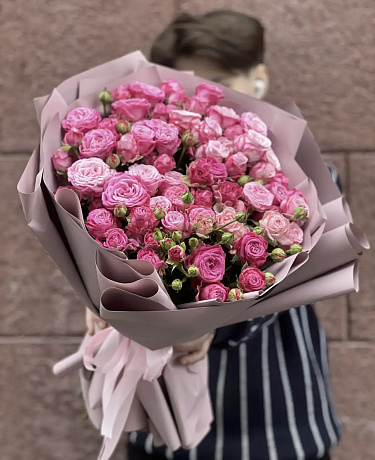 Букет из 19 кустовые розы - Фото 2