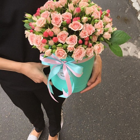 Букет цветов "Розовое утро" №160