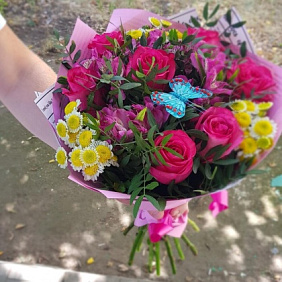 Букет цветов "Летний" №165