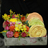 Композиция из роз, фрезии и мимозы с безе - Фото 5