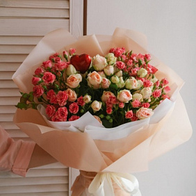 Букет цветов "Красивая романтика"