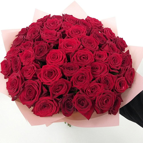 Букет из красных роз 60 см - Фото 2