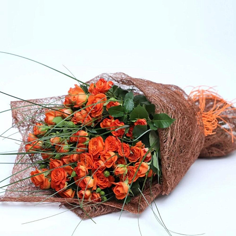 Букет цветов Оранжевый сад - Фото 2
