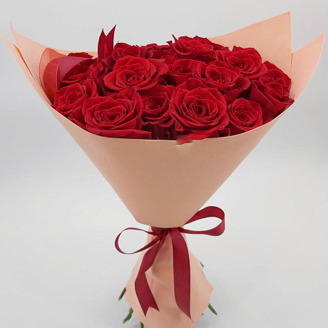 25 красных эквадорских роз в фоамиране - Фото 2