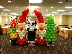 Композиция из шаров "Новогоднее настроение"