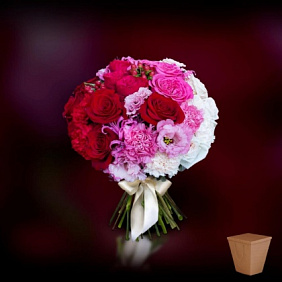 Букет из роз "Алый рассвет" №161