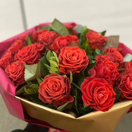 Букет из 19 роз №171 - Фото 2