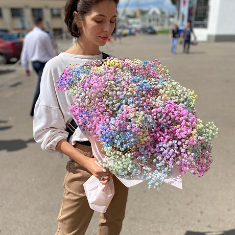 Букет цветов Радужное облако №160 - Фото 4