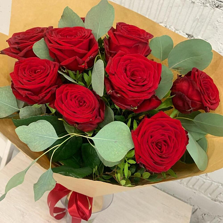 Розы в крафте №160 - Фото 3