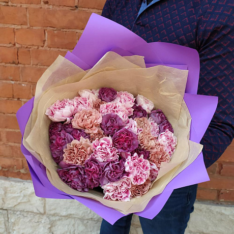 Букет из гвоздик Фантазия - Фото 2