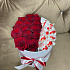 Шляпная коробка с розами и рафаэлло - Фото 5
