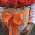 Коробки с цветами. Оранжевая роза 29 шт. N249 - Фото 4