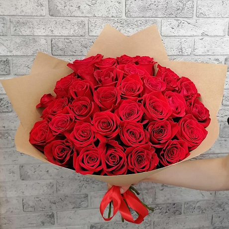 Букет роз 35 VIP Premium №161 - Фото 3