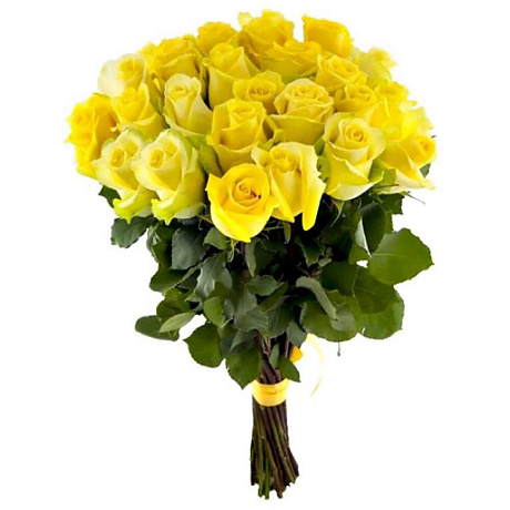 Желтая роза 60 см - Фото 4