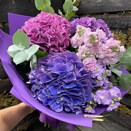 Букет из Гидрангии - Фото 6