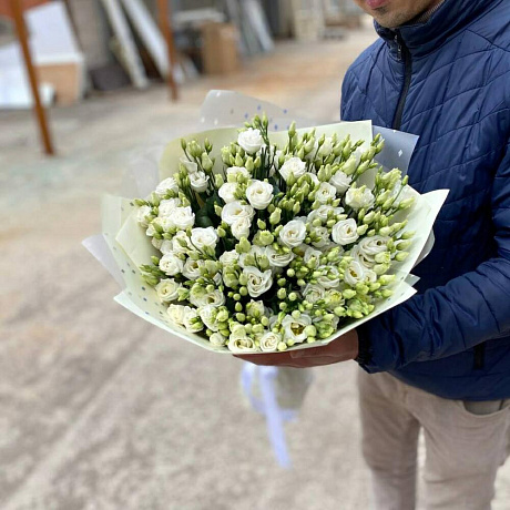 Белая эустома №160 - Фото 2