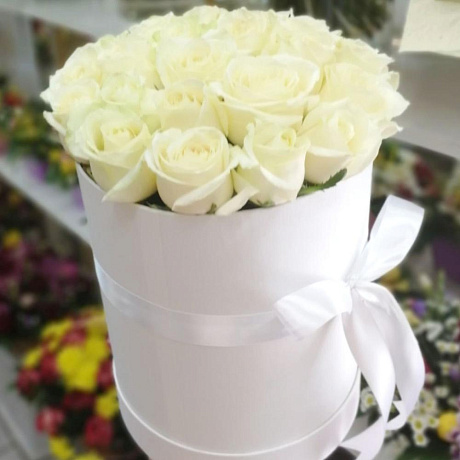 Букет из 19 роз в коробке №162 - Фото 2