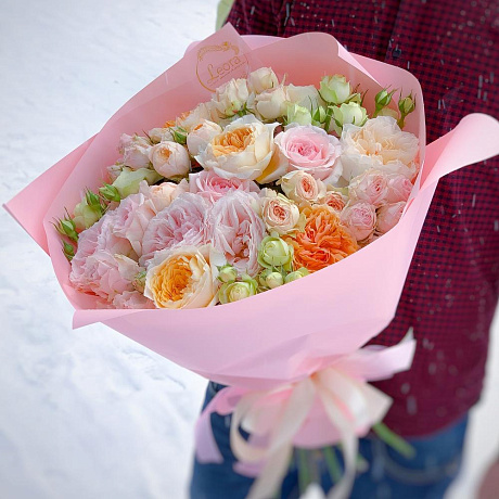 Букет цветов Ты ее очень любишь №160 - Фото 2