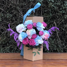 Букет цветов "Радужный" №169