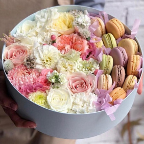 Красивая коробка цветов «Верность»