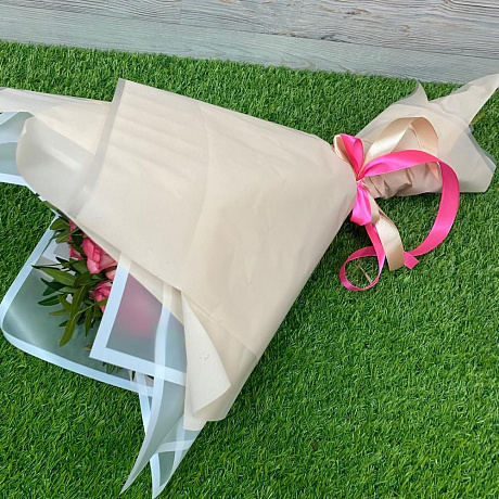 Букет из 19 роз Джумилия и зелени - Фото 5