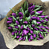 Фиолетовый тюльпан в крафте - Фото 3