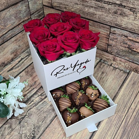 Букет цветов "Шкатулка Мое вдохновение"