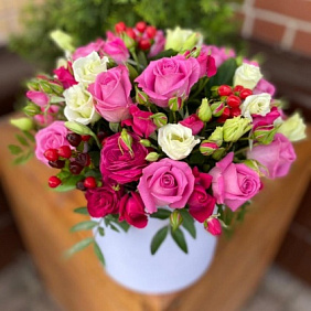 Цветы в коробке №595