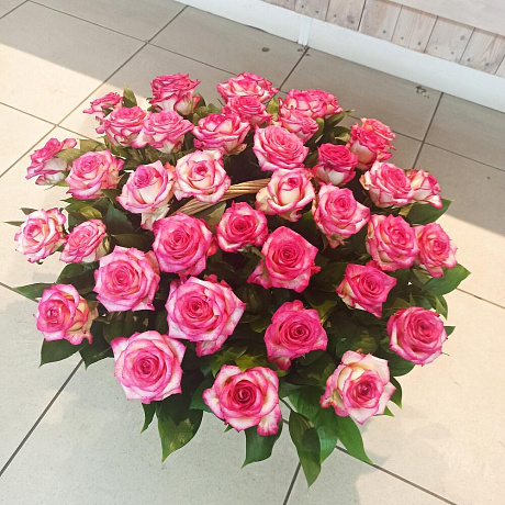 Корзина цветов Роза роз - Фото 4