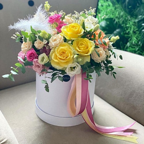 Цветы в коробке №633