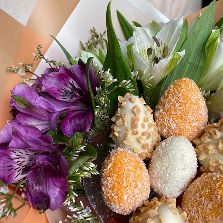 Букет цветов Солнечный апельсин - Фото 2