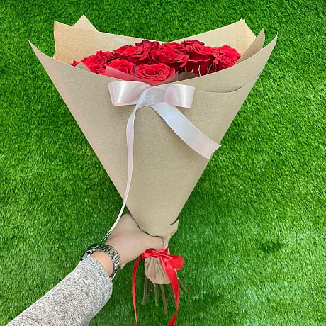 19 эквадорских роз - Фото 4