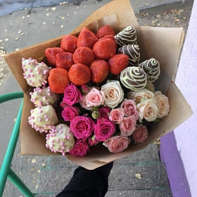 Букет цветов "Сладкая страсть"