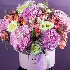 Букет цветов "Розовый фламинго" №168