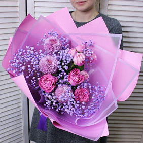 Малиновый букет №161