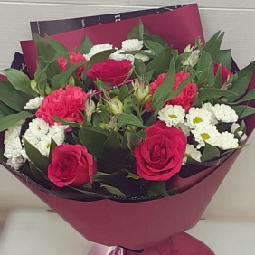 Букет цветов "Малинка" №170