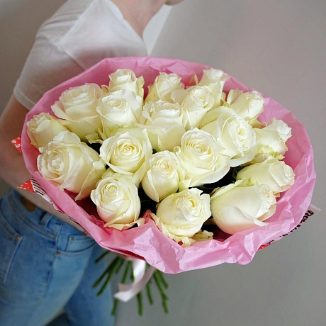 Букет цветов Ванильный крем - Фото 4