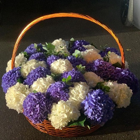 Корзина с Гортензиями №161