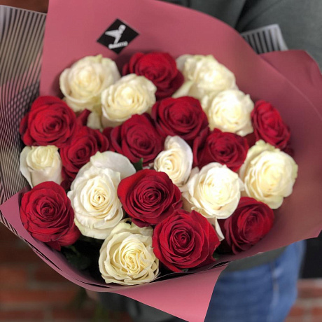 21 премиум роза микс 50 см (Эквадор) - Фото 4