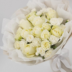 Букет цветов "Белоснежность" №2