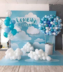 Фотозона "В облаках" из шаров