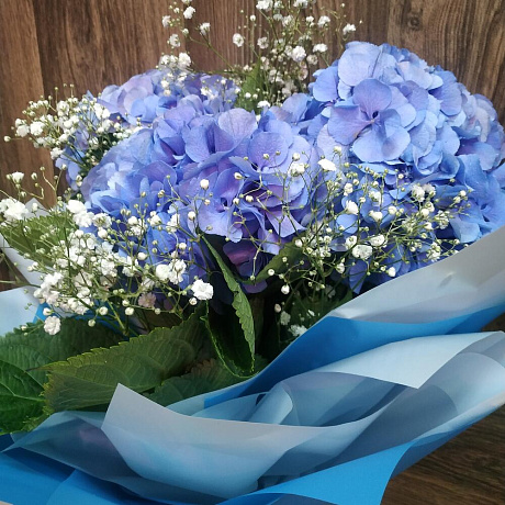 Букет с гортензиями №209 - Фото 2