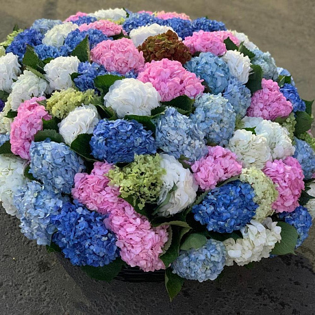 Корзина счастья с цветами №160 - Фото 2