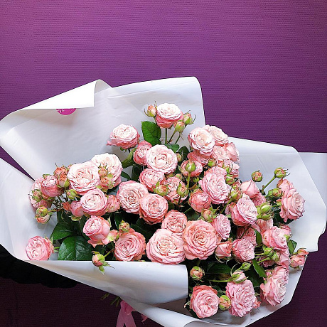 Букет из 19 кустовых роз №163 - Фото 5