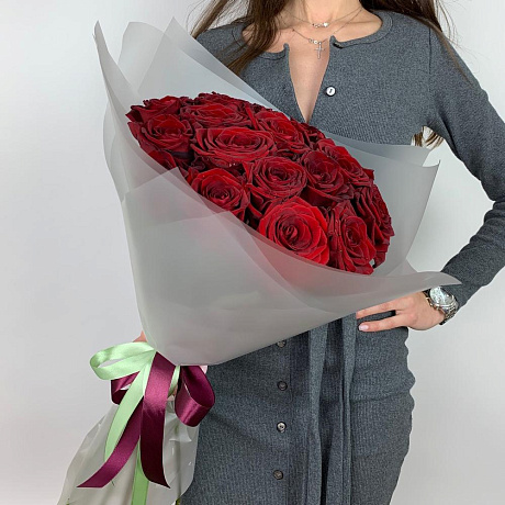 Букет «Стильный красный» - Фото 2