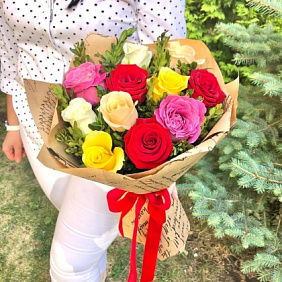 Букет из 11 роз микс №163