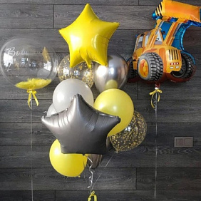 Композиция из шаров "Трактор"