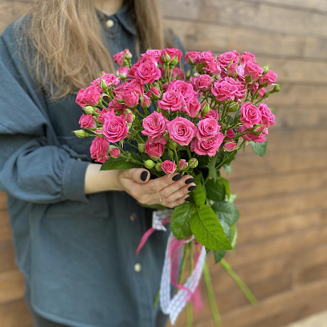 19 Кустовых роз под ленту - Фото 2